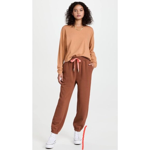 NWT MOTHER DENIM Women's Sz S Move It Twister Crop L/S Shirt Sandstone $105 - Picture 7 of 7